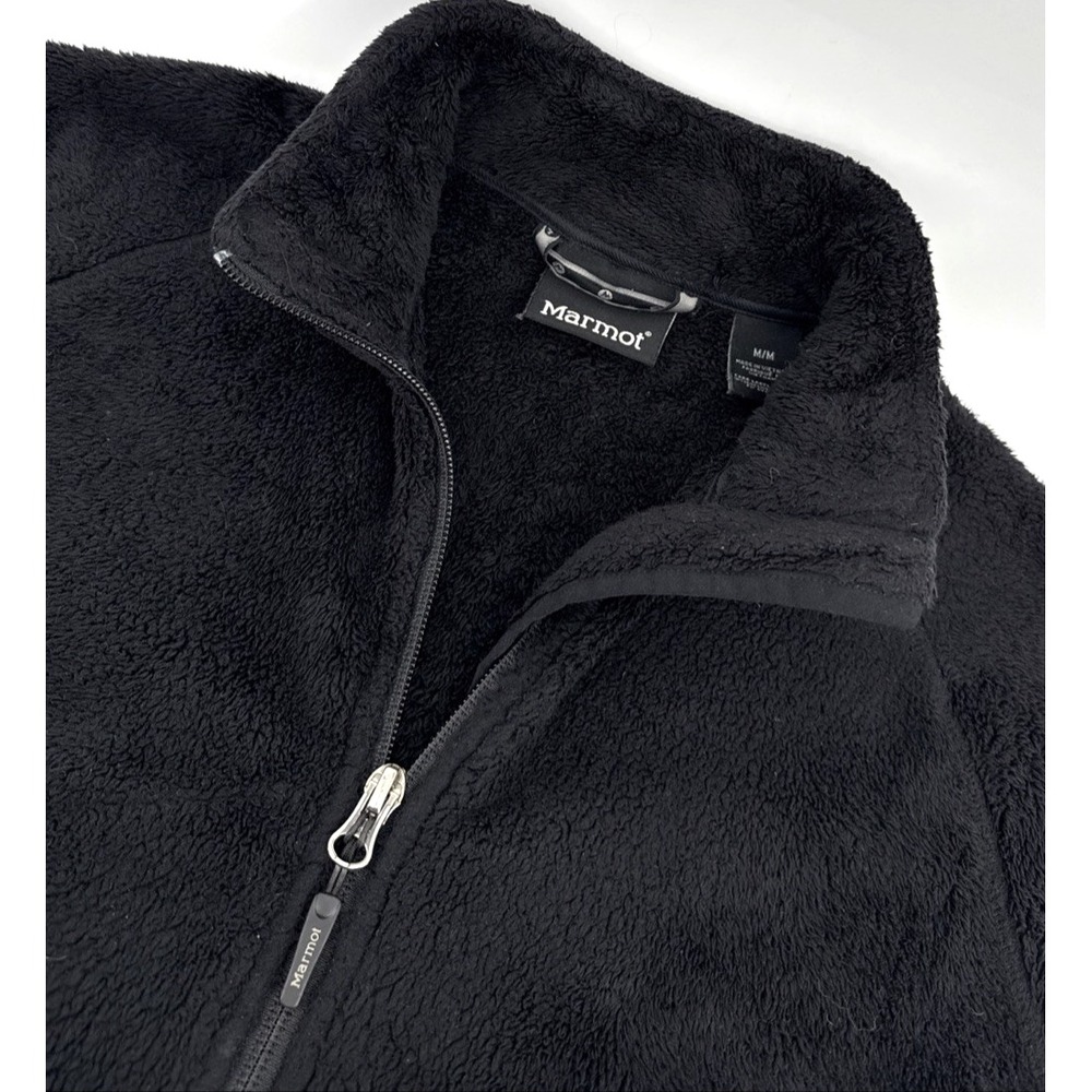 Marmot Fleece Jacket Women's M Black Full Zip Soft Outdoor‎ Jacket